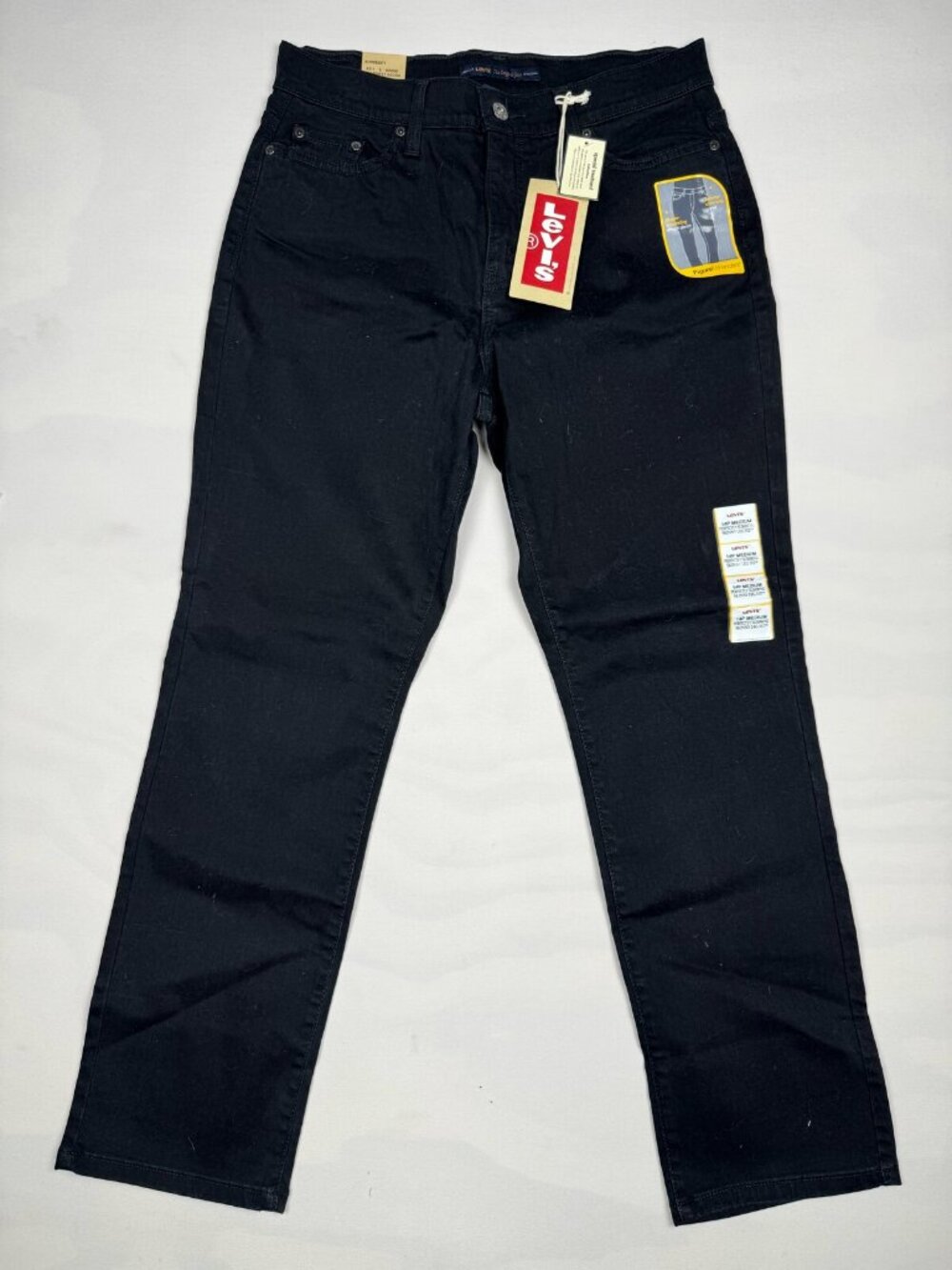 Levi's Perfectly Slimming 512 Skinny Jeans Black Size 14 Medium NWT